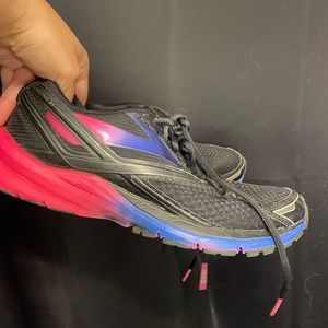 Brooks Launch 4–women’s 8.5. Well worn but a few miles left
